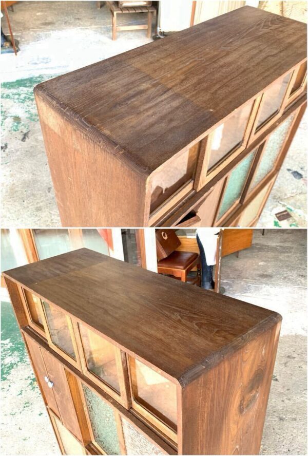 深い木味のリメイク茶箪笥