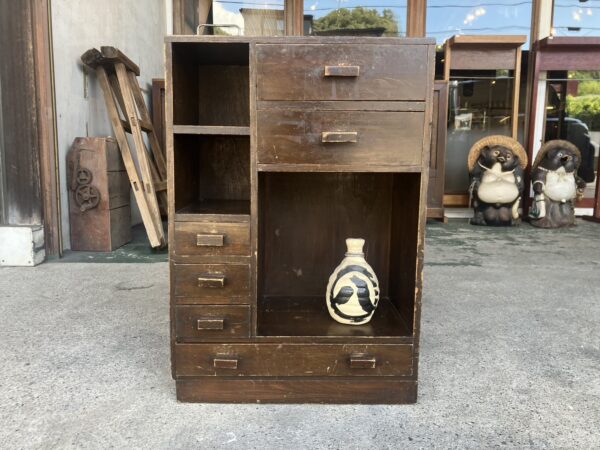 かわいい木製収納棚　アンティーク