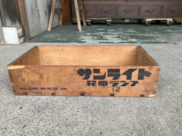 自転車屋さんで使われていた木箱